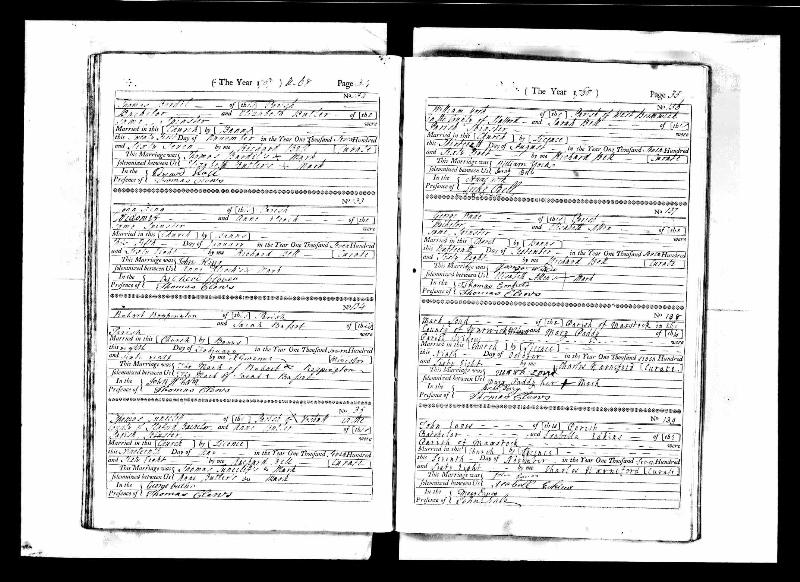 Reppington (Robert) 1768 Marriage Record